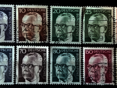 Postage stamps Gustav Heinemann BDR