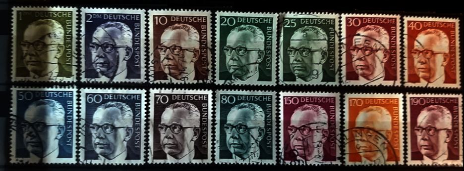 Postage stamps Gustav Heinemann BDR