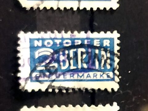 Notopfer 2 Berlin Steuermarke 1948 ( Tax stamps )