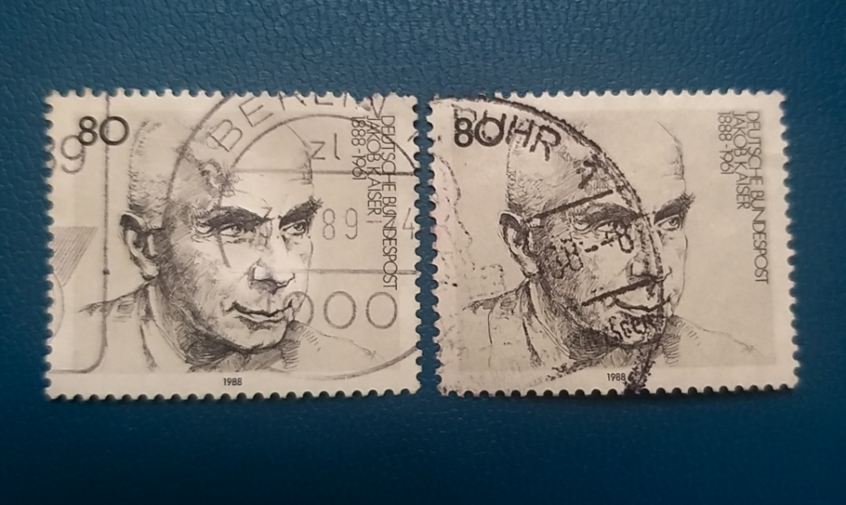 Postage stamp Jakob Kaiser 80 pf 1988