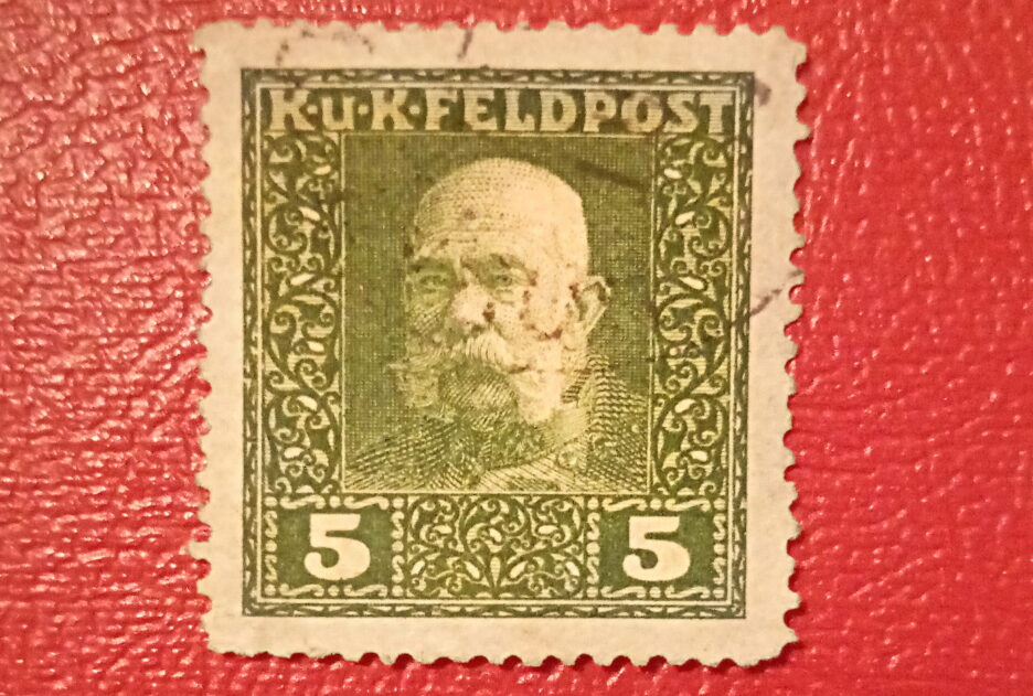 Postage Stamp 1915, 5H Franc Josef Feldpost