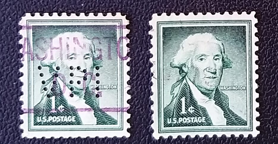 Postage stamp George Washington 1 cent