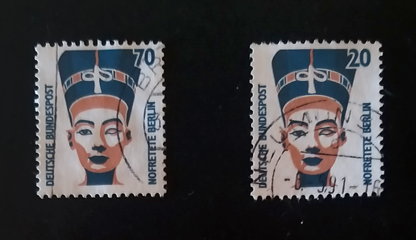 Nofretete Berlin 70 Pf + 20 Pf